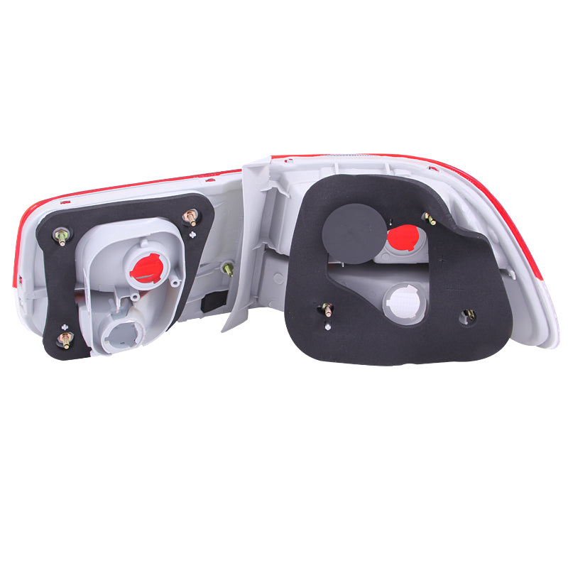 1996-2000-Honda-Civic-Taillights-RedClear---Oem-4Pc