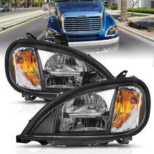 Load image into Gallery viewer, 1996-2013-Freightliner-Columbia-Led-Crystal-Headlights-Chrome-Housing-W-Clear-Lens-(Pair)
