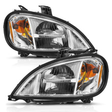 Load image into Gallery viewer, 1996-2013-Freightliner-Columbia-Led-Crystal-Headlights-Chrome-Housing-W-Clear-Lens-(Pair)