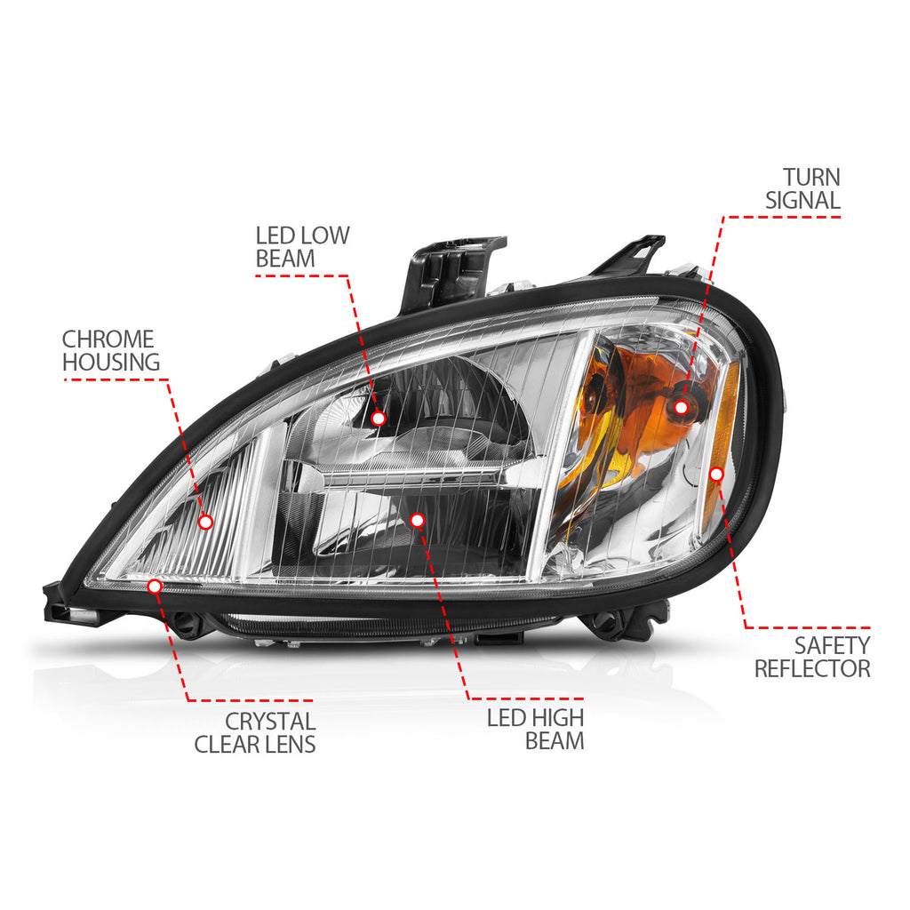 1996-2013-Freightliner-Columbia-Led-Crystal-Headlights-Chrome-Housing-W-Clear-Lens-(Pair)