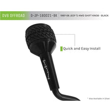 Load image into Gallery viewer, 1997-06-Jeep-Tj-4Wd-Shift-Knob-With-Assembly-Black-Dv8-Offroad