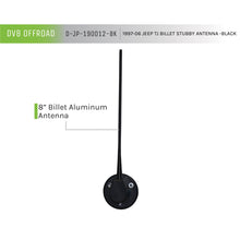 Load image into Gallery viewer, 1997-06-Jeep-Tj-Billet-Antenna-Black-Dv8-Offroad