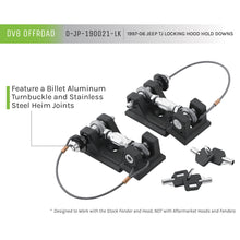 Load image into Gallery viewer, 1997-06-Jeep-Tj-Locking-Hood-Hold-Downs-Dv8-Offroad