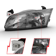 Load image into Gallery viewer, 1997-1999-Toyota-Camry-Crystal-Headlight-Chrome-Amber(Oe)