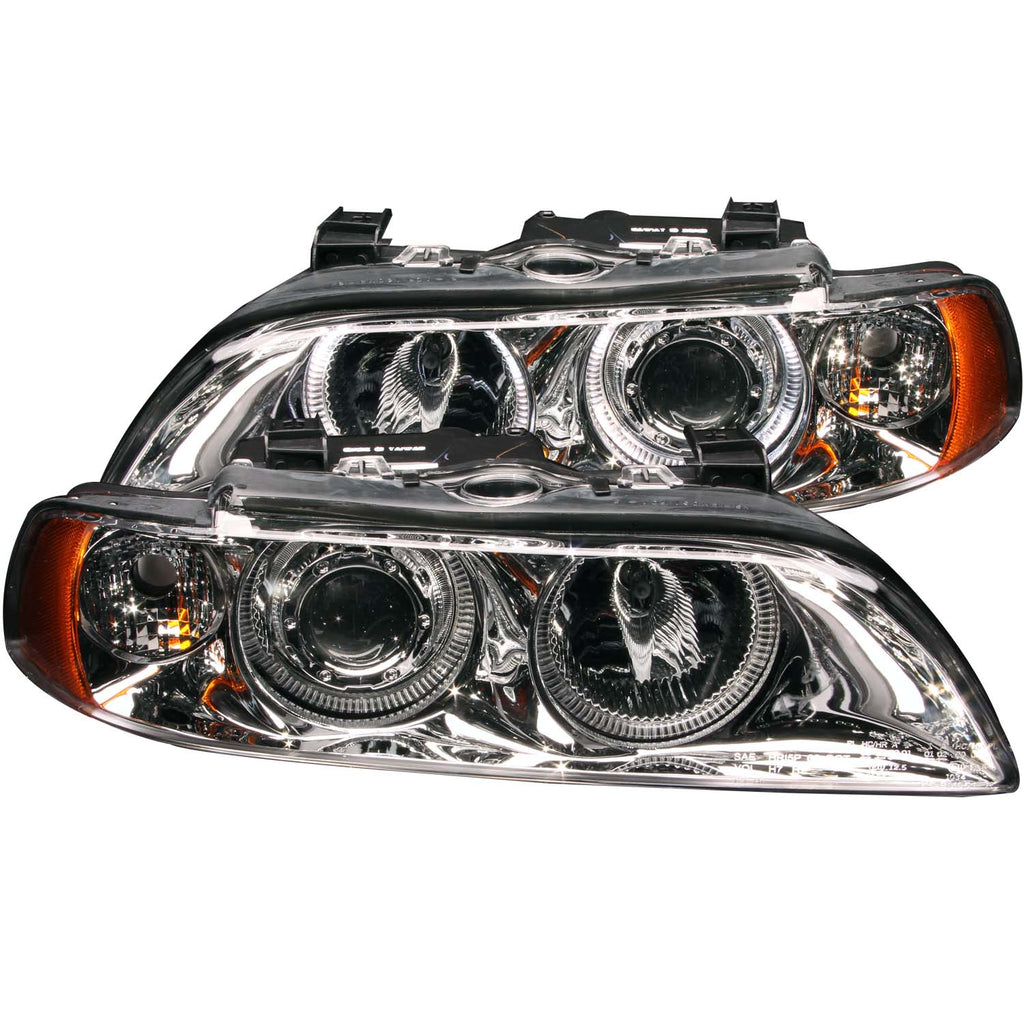 1997-2001-Bmw-5-Series-Projector-Headlights-W-Halo-Chrome