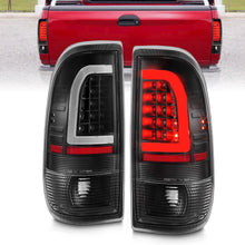 Load image into Gallery viewer, 1997-2003-Ford-F-150-Led-Tail-Lights-W-Light-Bar-Black-Housing-Clear-Lens