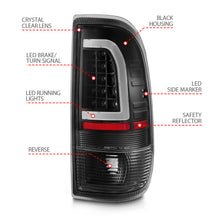 Load image into Gallery viewer, 1997-2003-Ford-F-150-Led-Tail-Lights-W-Light-Bar-Black-Housing-Clear-Lens