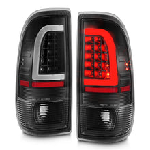 Load image into Gallery viewer, 1997-2003-Ford-F-150-Led-Tail-Lights-W-Light-Bar-Black-Housing-Clear-Lens