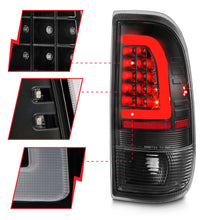 Load image into Gallery viewer, 1997-2003-Ford-F-150-Led-Tail-Lights-W-Light-Bar-Black-Housing-Clear-Lens