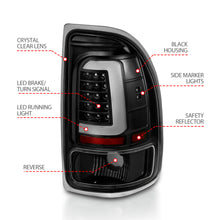 Load image into Gallery viewer, 1997-2004-Dodge-Dakota-Led-Taillights-Black-Housing-Clear-Lens-Pair
