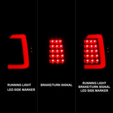 Load image into Gallery viewer, 1997-2004-Dodge-Dakota-Led-Taillights-Black-Housing-Smoke-Lens-Pair