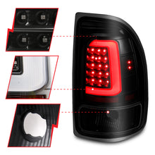 Load image into Gallery viewer, 1997-2004-Dodge-Dakota-Led-Taillights-Black-Housing-Smoke-Lens-Pair