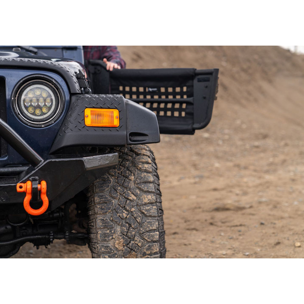 1997-2006-Jeep-Wrangler(Tj)-2-Door-Tube-Doors-With-Netting---Black