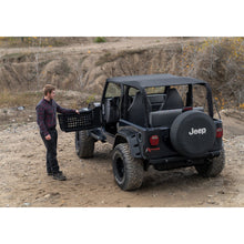 Load image into Gallery viewer, 1997-2006-Jeep-Wrangler(Tj)-2-Door-Tube-Doors-With-Netting---Black