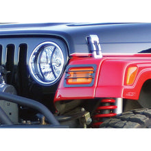 Load image into Gallery viewer, 1997-2006-Jeep-Wrangler(Tj)-Euro-Front-Light-Guard-Kit---Black