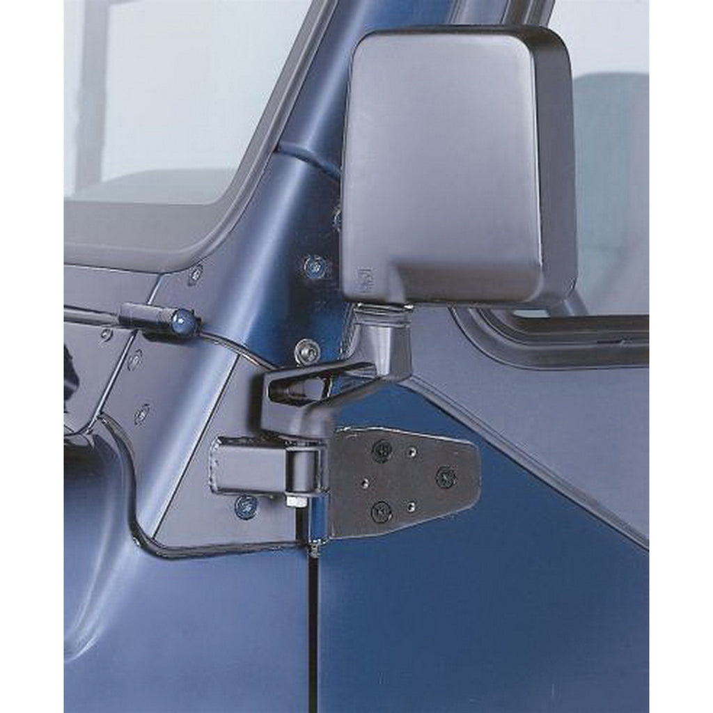 1997-2006-Jeep-Wrangler(Tj)-Mirror-Relocation-Brackets---Black