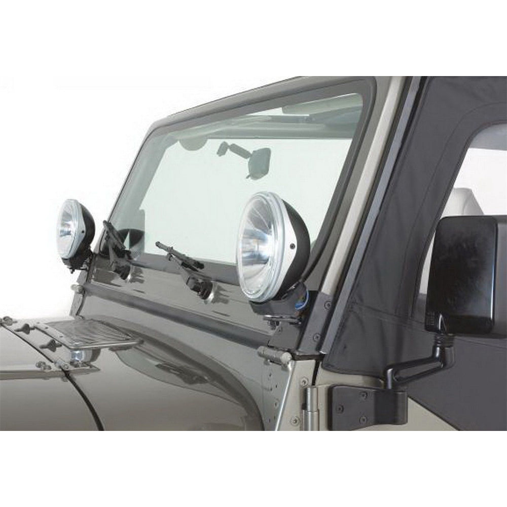 1997-2006-Jeep-Wrangler(Tj)-Windshield-Hinge-Light-Bracket---Black