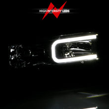 Load image into Gallery viewer, 1999-2000-Cadillac-Escalade-Crystal-Headlights-Light-Bar-Black-Housing-(Pair)