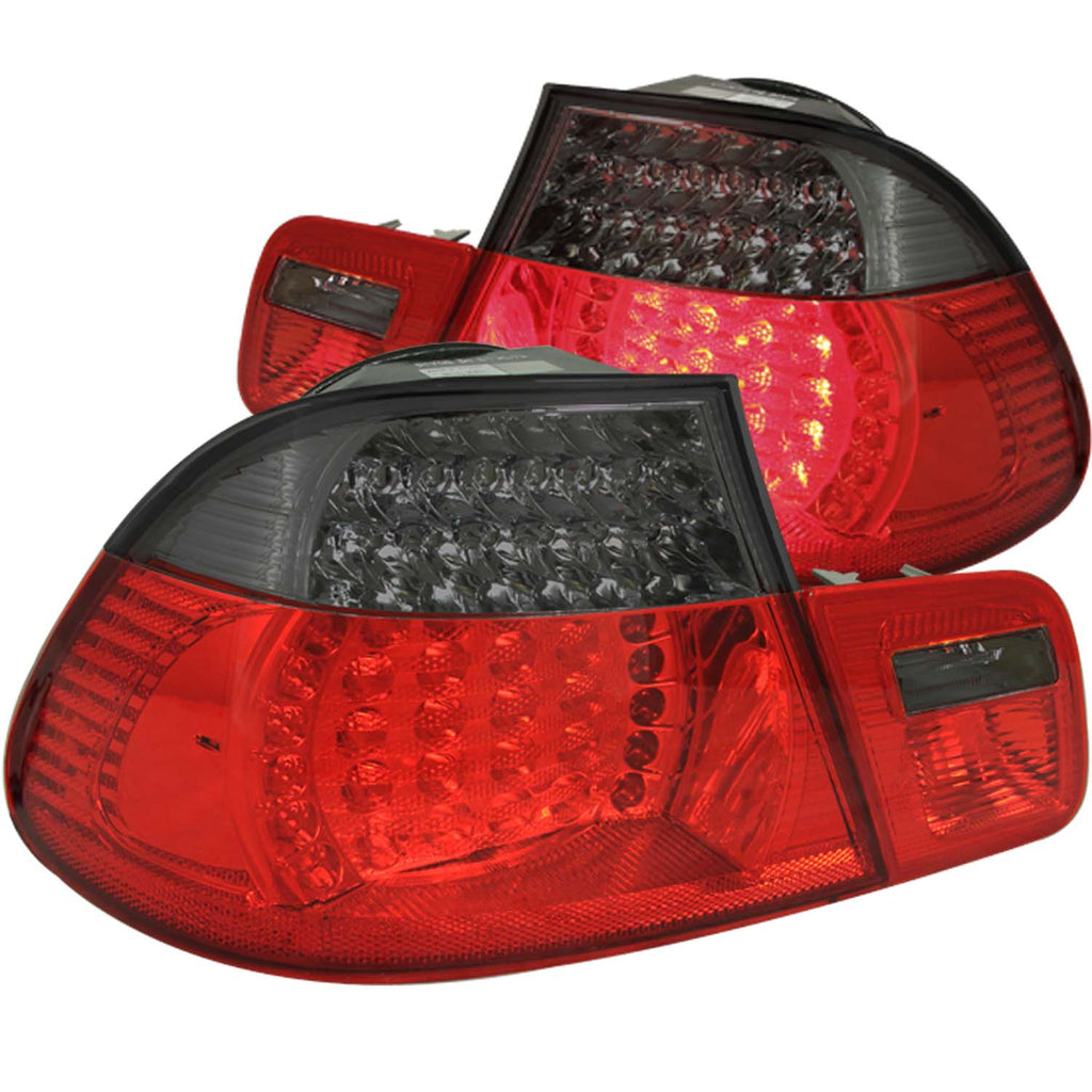 1999-2001-Bmw-3-Series-E46-Led-Taillights-RedSmoke-2Pc