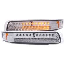 Load image into Gallery viewer, 1999-2002-Chevrolet-Silverado-1500-Led-Parking-Lights-Chrome-W-Amber-Reflector