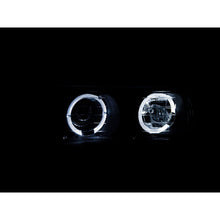 Load image into Gallery viewer, 1999-2002-Chevrolet-Silverado-1500-Projector-Headlights-W-Halo-Black