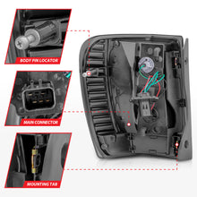 Load image into Gallery viewer, 1999-2004-Jeep-Grand-Cherokee-Led-Tail-Lights-W-Light-Bar-Chrome-Housing-RedClear-Lens