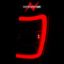 Load image into Gallery viewer, 1999-2004-Jeep-Grand-Cherokee-Led-Tail-Lights-W-Light-Bar-Chrome-Housing-RedClear-Lens