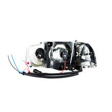 Load image into Gallery viewer, 1999-2006-Gmc-Sierra-1500-Crystal-Headlights-W-Halo-And-Led-Chrome