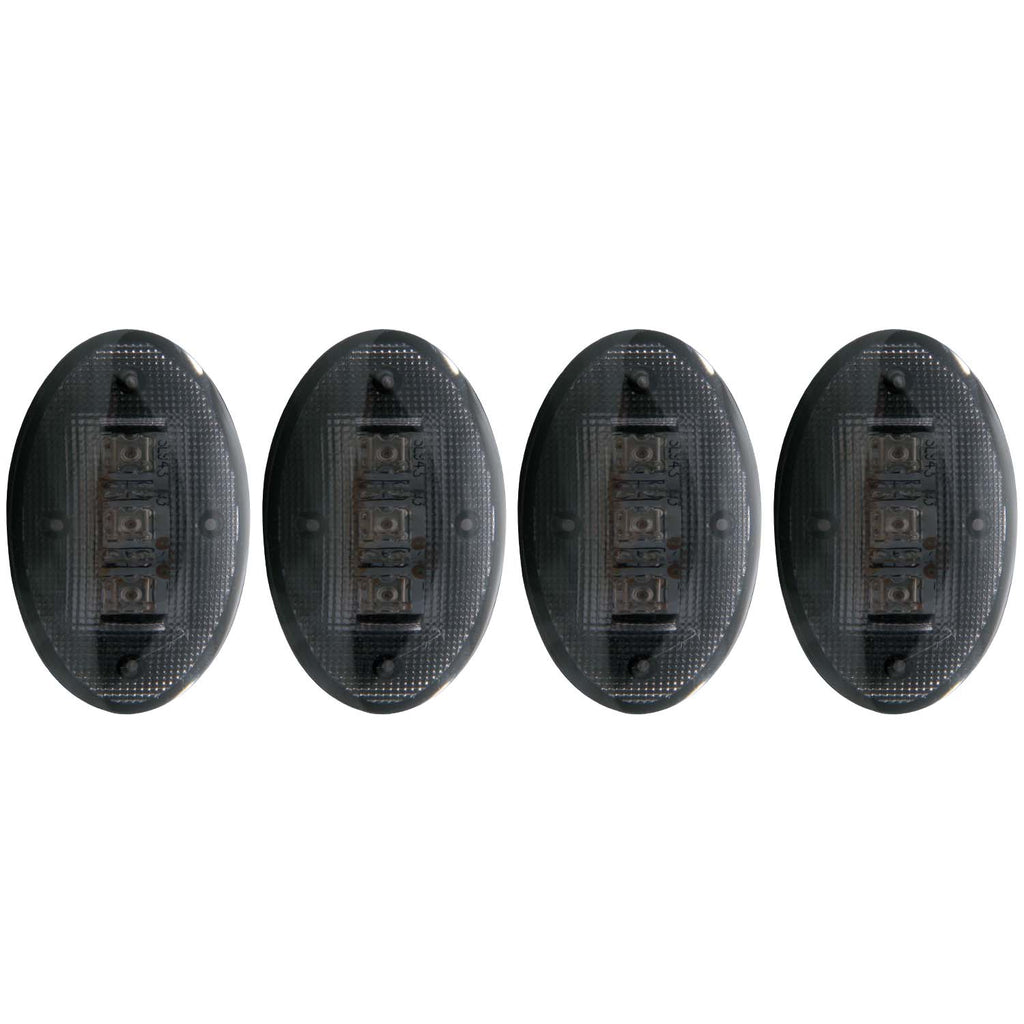 1999-2010-Ford-F-350-Led-Fender-Light-Kit-Smoke-2Pc-Amber--2Pc-Red