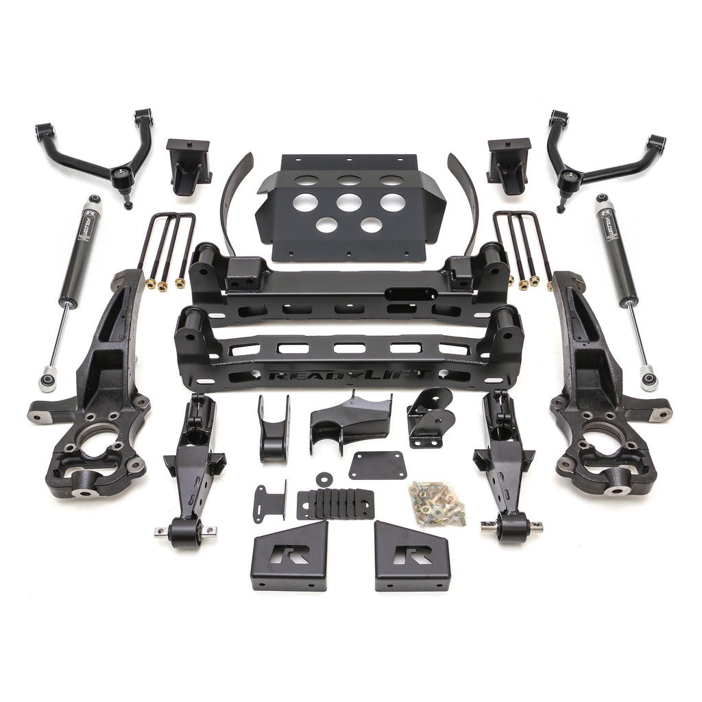 19C-ChevroletGmc-1500-24Wd-8In-Big-Lift-Kit-WUpper-Control-Arms--Rr-Falcon-1.1-Monotube-Shocks