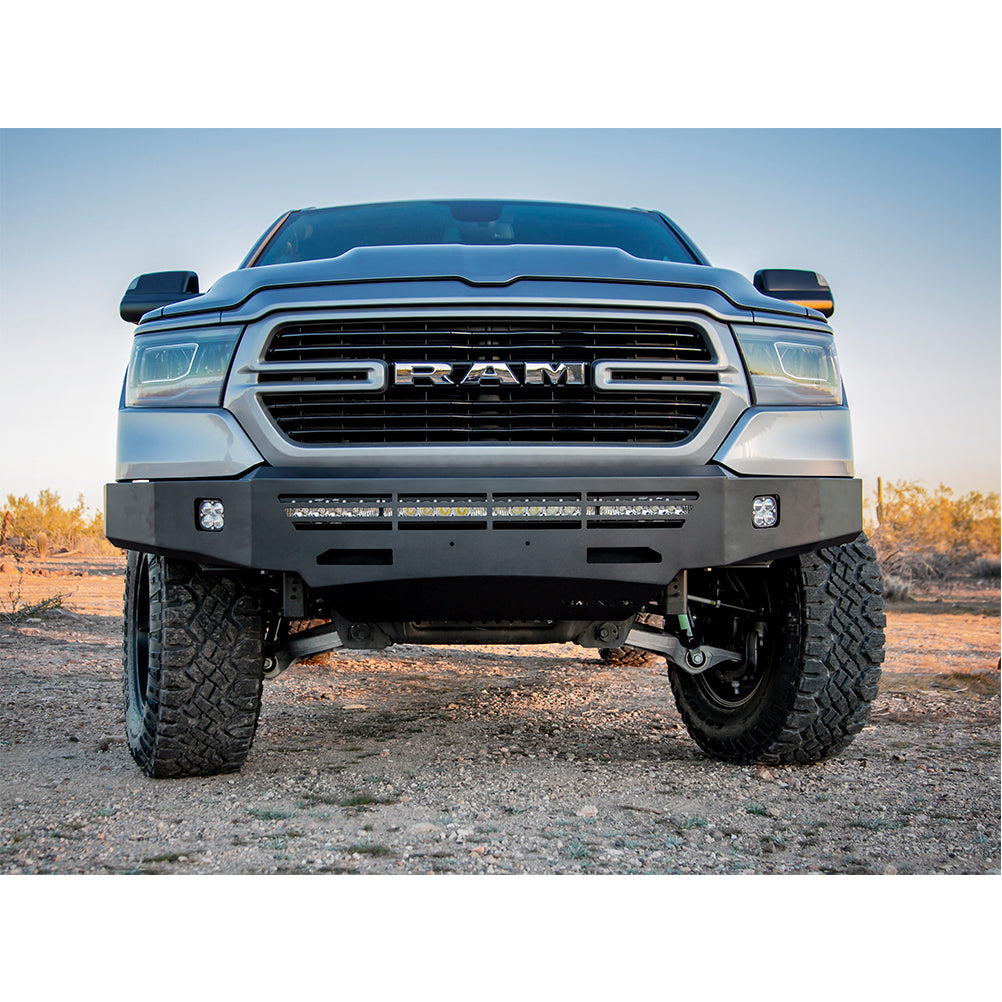 19C-Ram-1500-Ici-Aluminum-Front-Nonwinch-Bumper-Single-3.5Ftft-Square-Light-Holes