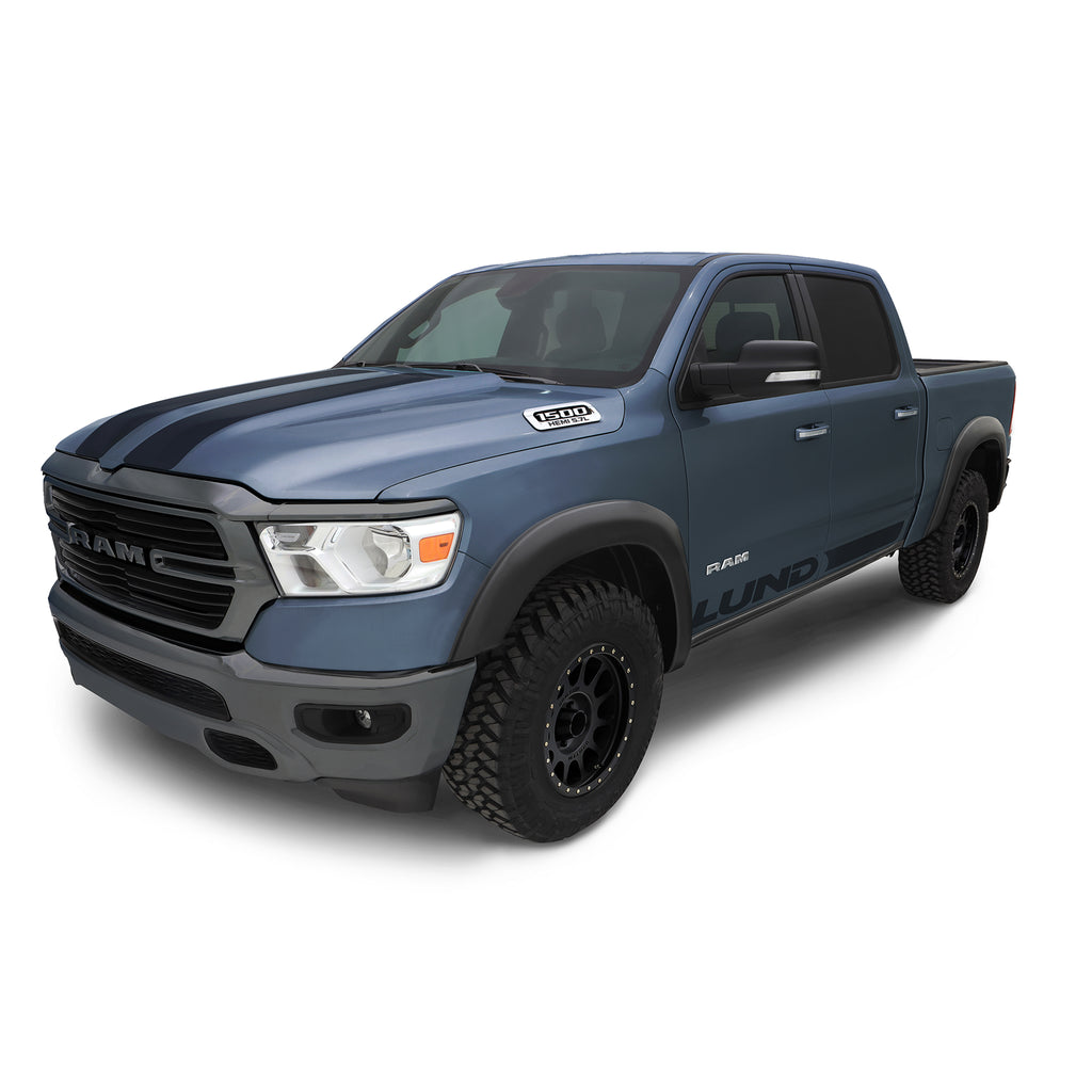 19C-Ram-1500(New-Body-Style)CrewExtended-Cab-Black-4Pc-Front-Smooth-Pocket-Style-Fender-Flare