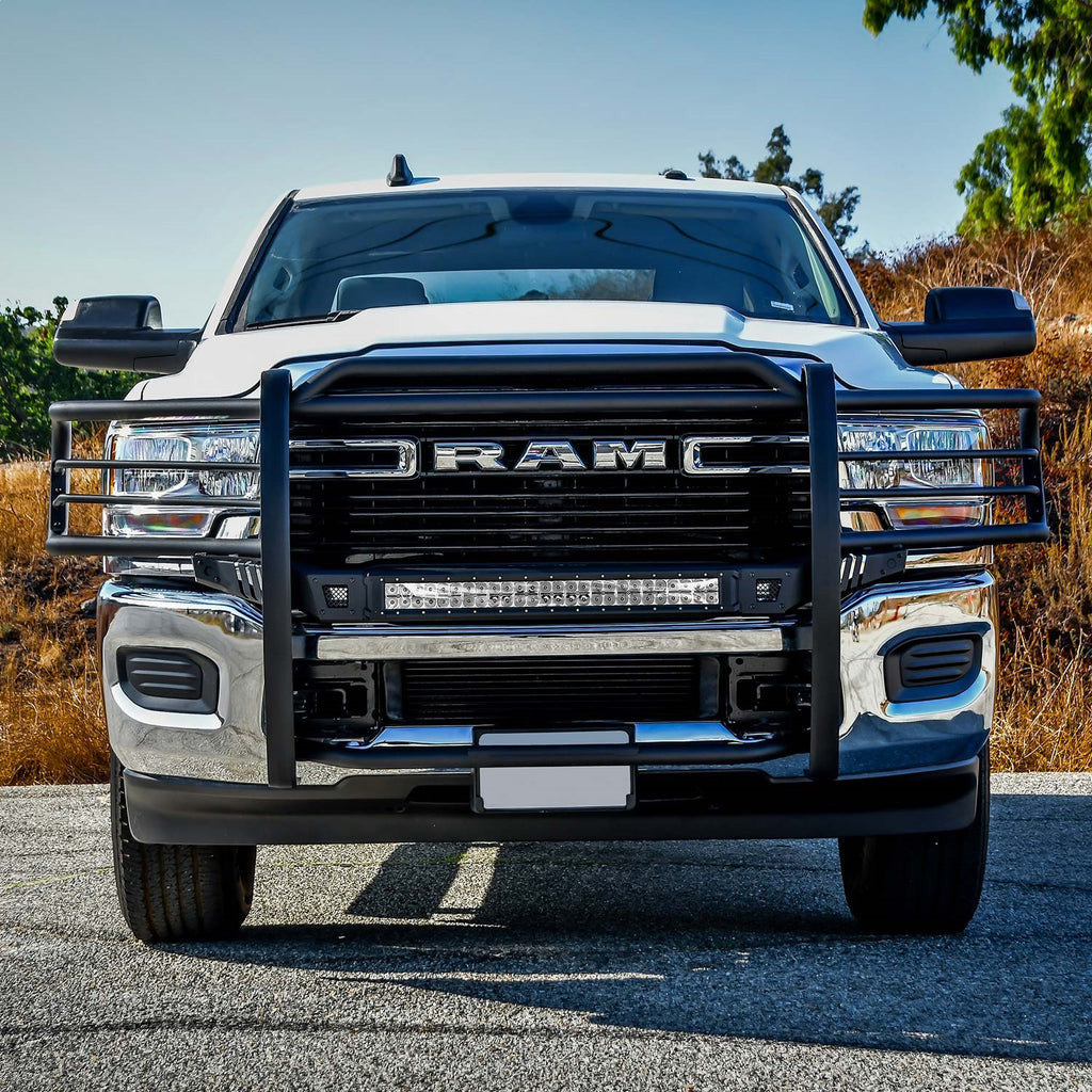 19C-Ram-25003500-Sportsman-X-Grille-Guard-Grille-Guard-Textured-Black