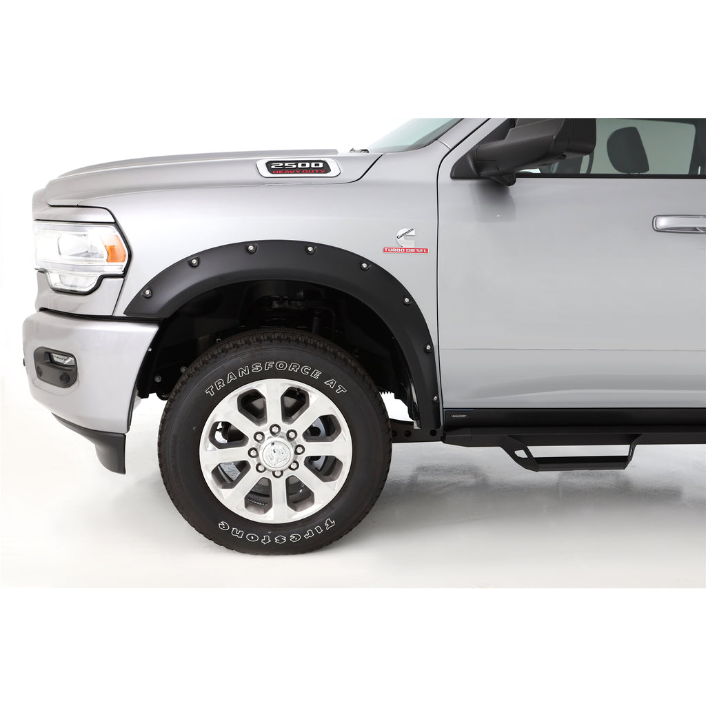 19C-Ram-25003500(New-Body-Style)-Black-2Pc-Front-Smooth-Pocket-Style-Fender-Flare