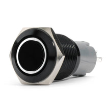 Load image into Gallery viewer, 19Mm-Black-2-Position-OnOff-Switch-(White)---Black-Flush-Mount-12V