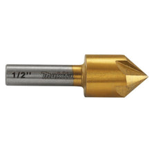 Load image into Gallery viewer, Makita B-30031 1/2" Countersink Bit 1/4" Round Shank Titanium Coated