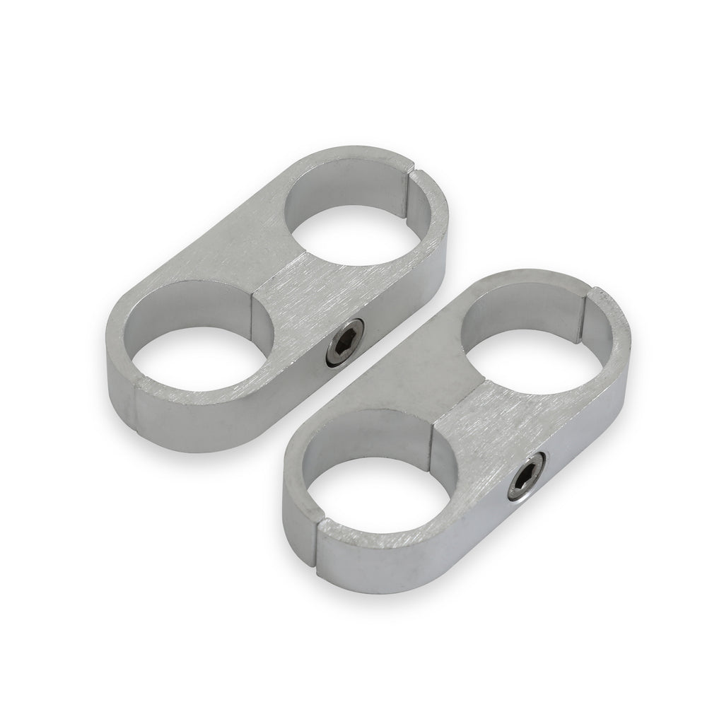 1In.-Polished-Alum.-HoseTube-Separator(2Pk)