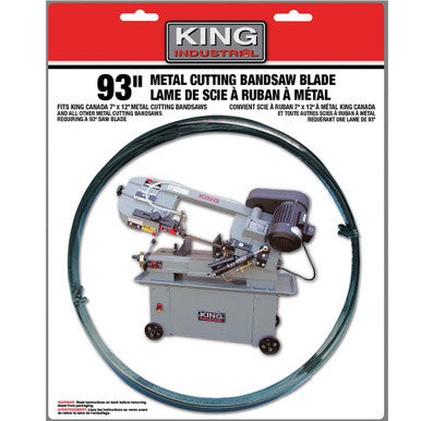 King Canada KBB-712-BM-610 93" X .032" 3/4" -6-10 Tpi Bi-Metal Cutting Bandsaw Blade