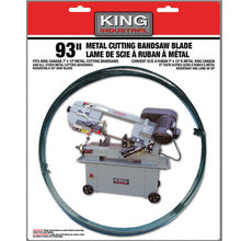 Load image into Gallery viewer, King Canada KBB-712-BM-610 93" X .032" 3/4" -6-10 Tpi Bi-Metal Cutting Bandsaw Blade