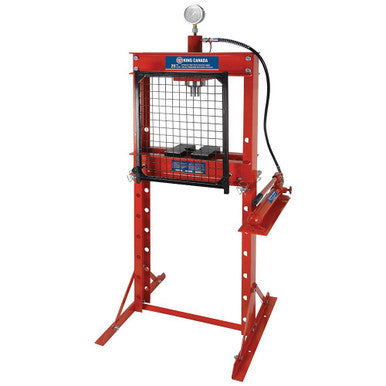 King Canada KHP-20T-GGN 20 Ton Hydraulic Shop Press With Grid Guard