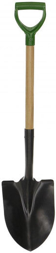 Garant 00195 Round Point Shovel, Wood Handle, D-Grip