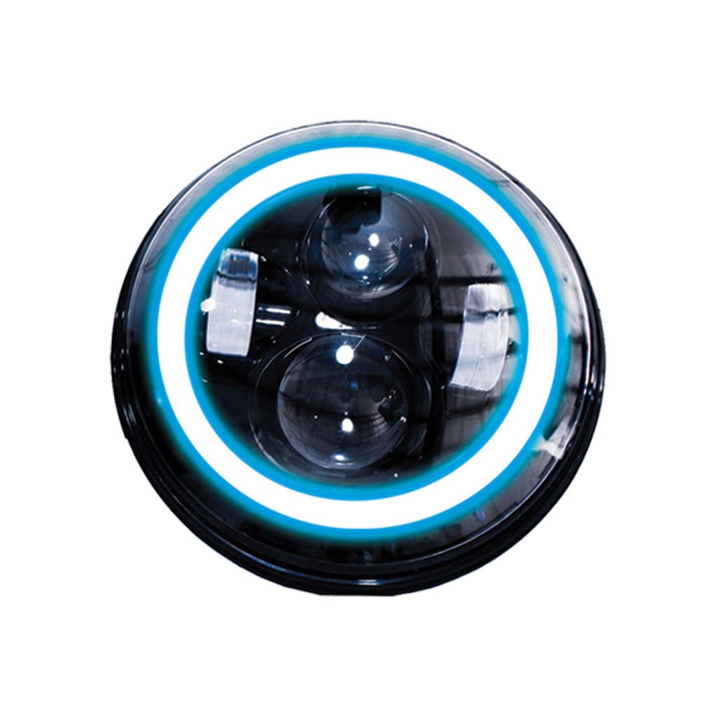 (1)-7In-Led-Projector-Kit-4X10w-W-WhiteBlue-Halo---Plug--Play-H4-HL-(Black)