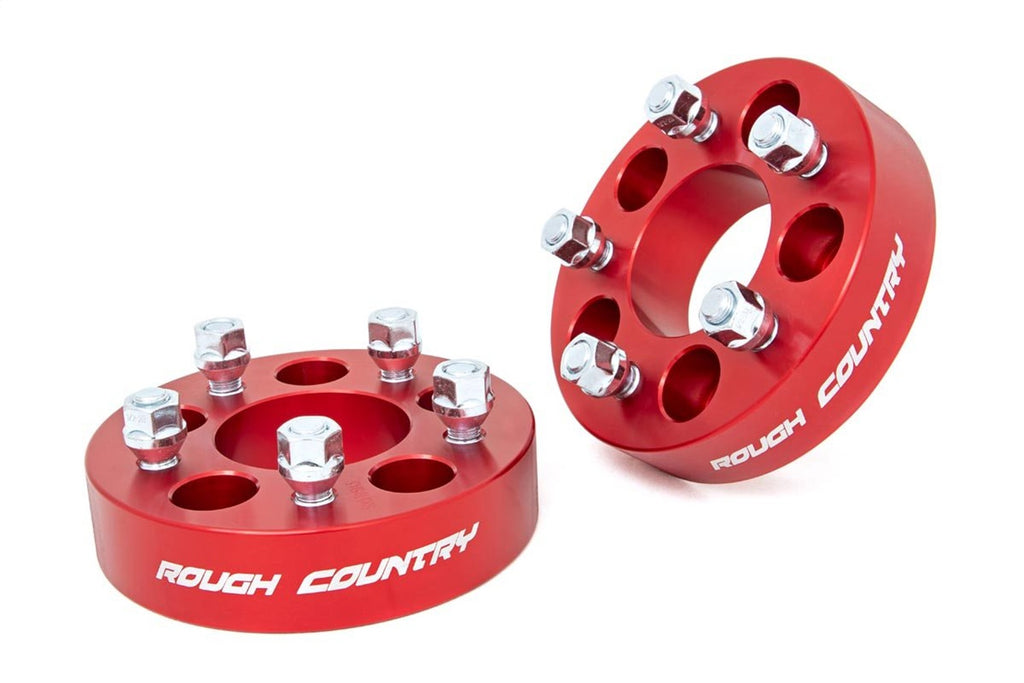 Rough Country 1090RED Wheel Spacer for Select Jeep Cherokee, Jeep Comanche, Jeep Grand Cherokee, Jeep TJ, Jeep Wrangler