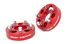 Load image into Gallery viewer, Rough Country 1090RED Wheel Spacer for Select Jeep Cherokee, Jeep Comanche, Jeep Grand Cherokee, Jeep TJ, Jeep Wrangler