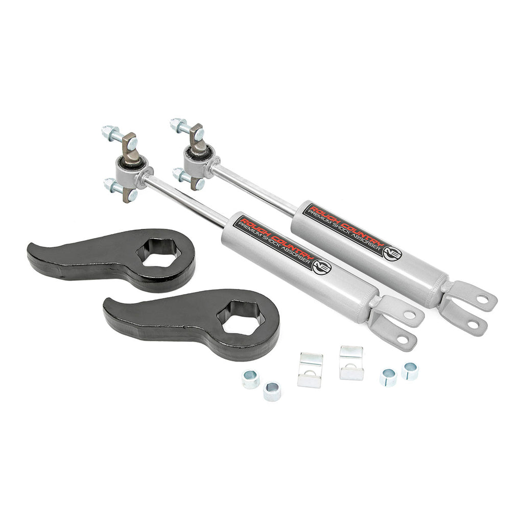 1.5-2-Inch-Leveling-Torsion-Bar-Keys-WN3-Shocks-20-SilveradoSierra-2500Hd3500Hd-Rough-Country