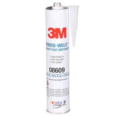 3M 08609 Windo-Weld Super Fast Urethane, Black, 10.5 fl oz Cartridge