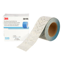 Load image into Gallery viewer, 3M 36195 Hookit Blue Abrasive Sheet Roll, 320 grade, 2.75 in x 13 yd, Multi-hole