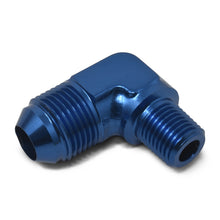 Load image into Gallery viewer, Performance--3-An-To-18In-Npt-90-Degree-Flare-To-Pipe-Adapter-(Blue)