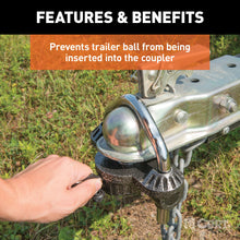 Load image into Gallery viewer, CURT 23659 CURT 23659 Hammer-Tone Epoxy Steel Universal Trailer Tongue Lock - Truck Part Superstore