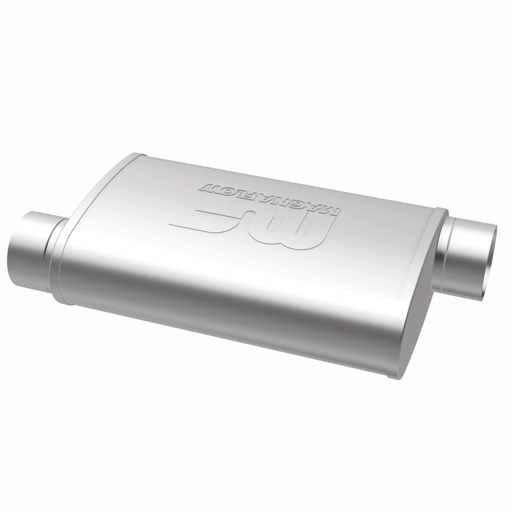 MagnaFlow Exhaust Products 11239 Straight-Through Performance Muffler; 3in. Offset/Offset; 4x14x9 Body